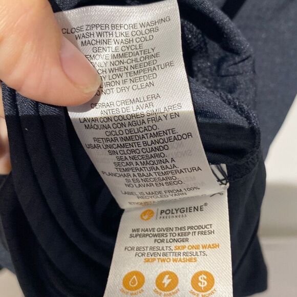 Mondetta Women's Gray Quarter Zip Raglan Long Sleeve Sweatshirt Size XXL - Picture 7 of 12